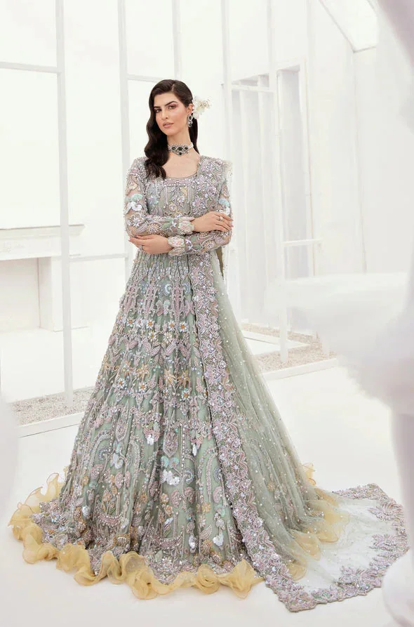 Ahmad Sultan – Orchid in pistachio green – full outfit view